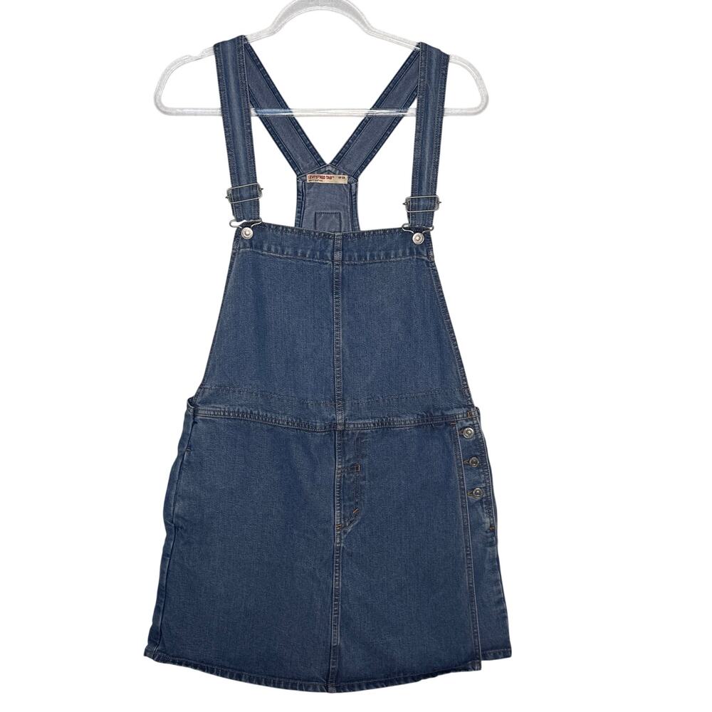 Levi’s Vintage 1990s Red Tab Tencel Denim Shortalls Overalls Blue Large